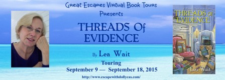 TOUR: Threads of Evidence (Lea Wait)