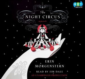 Audiobook cover: The Night Circus, by Erin Morgenster, read by Jim Dale