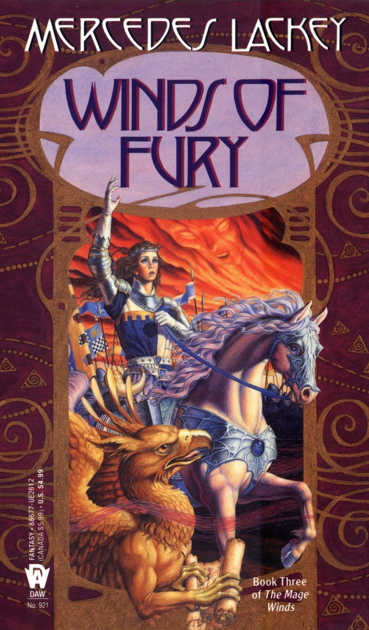 Book cover: Winds of Fury, by Mercedes Lackey