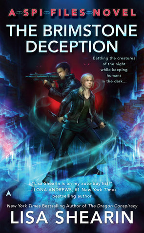 Book cover: The Brimstone Deception, by Lisa Shearin