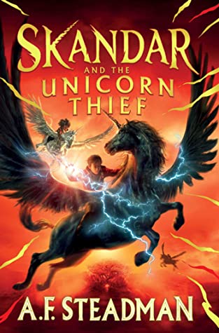 Book Cover: Skandar and the Unicorn Thief, by A. F. Steadman