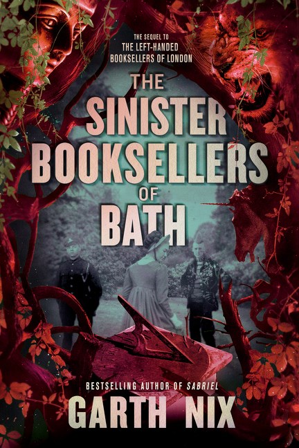 Book cover: The Sinister Booksellers of Bath, by Garth Nix