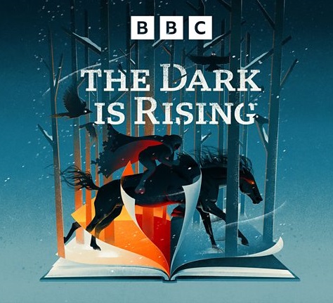 Podcast graphic: The Dark Is Rising (a BBC radio dramatization of Susan Cooper's novel)