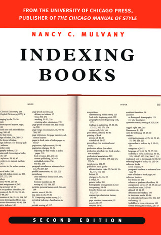 Book cover: Indexing Books (2nd edition), by Nancy C. Mulvaney