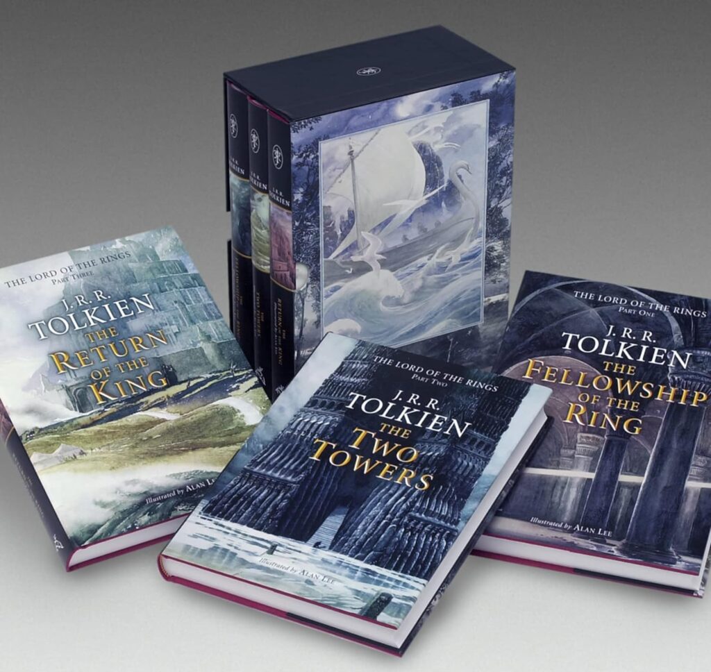 Boxed set: The Lord of the Rings, in three hardcover volumes, illustrated by Alan Lee (US edition)