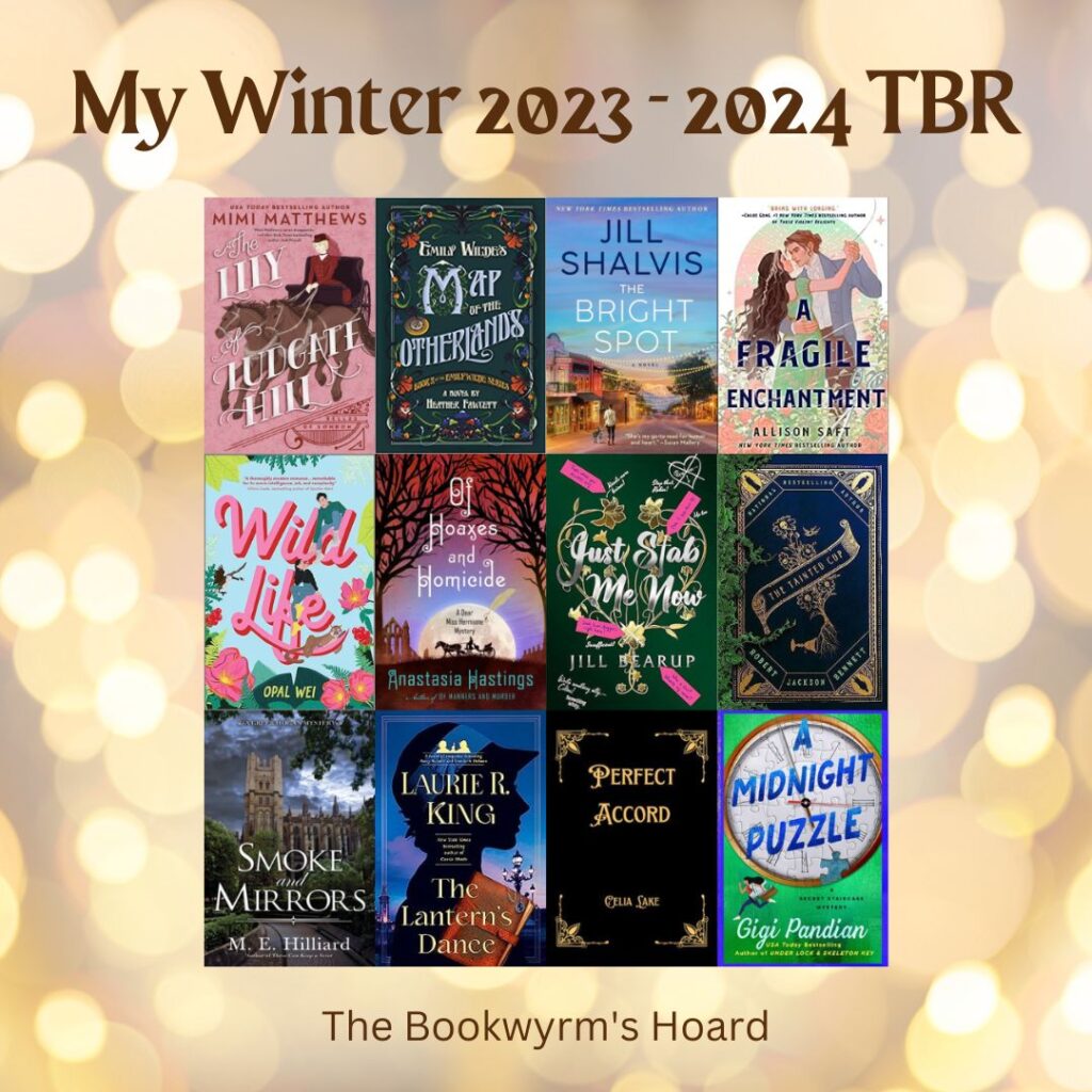 Graphic: My Winter 2023-2024 TBR (The Bookwyrm's Hoard)