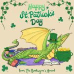 graphic: Happy St. Patrick's Day, from The Bookwyrm's Hoard