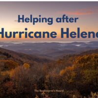 Helping after Hurricane Helene