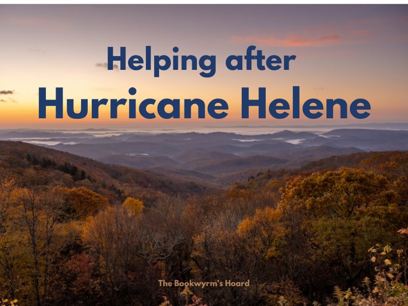 Bookwyrm's Hoard Graphic: Helping After Hurricane Helene