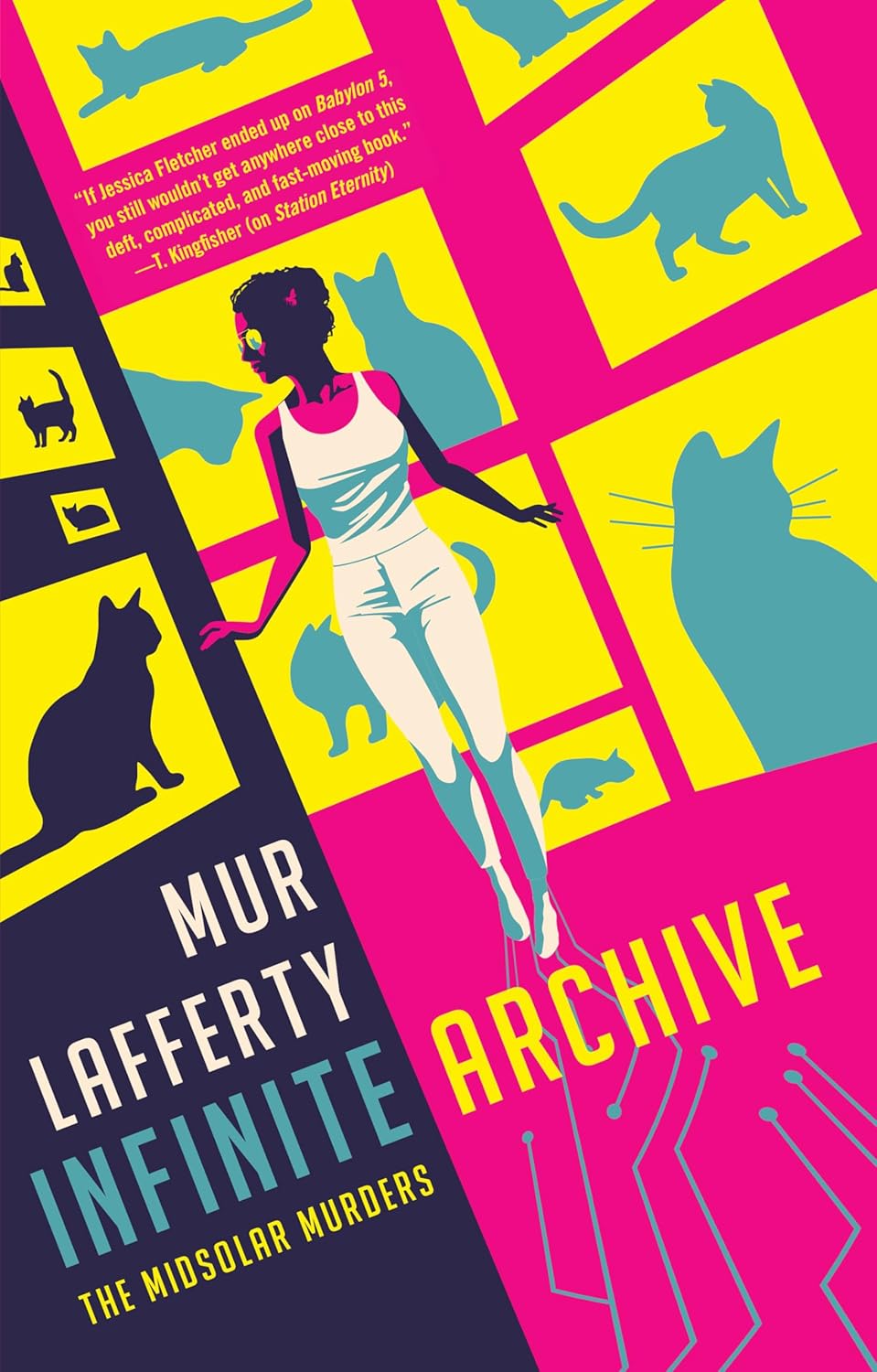 Book cover: Infinite Archive (Midsolar Murders #3), by Mur Lafferty