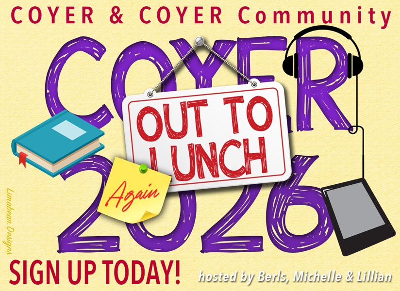 Reading challenge graphic: COYER 2026 - Out To Lunch Again