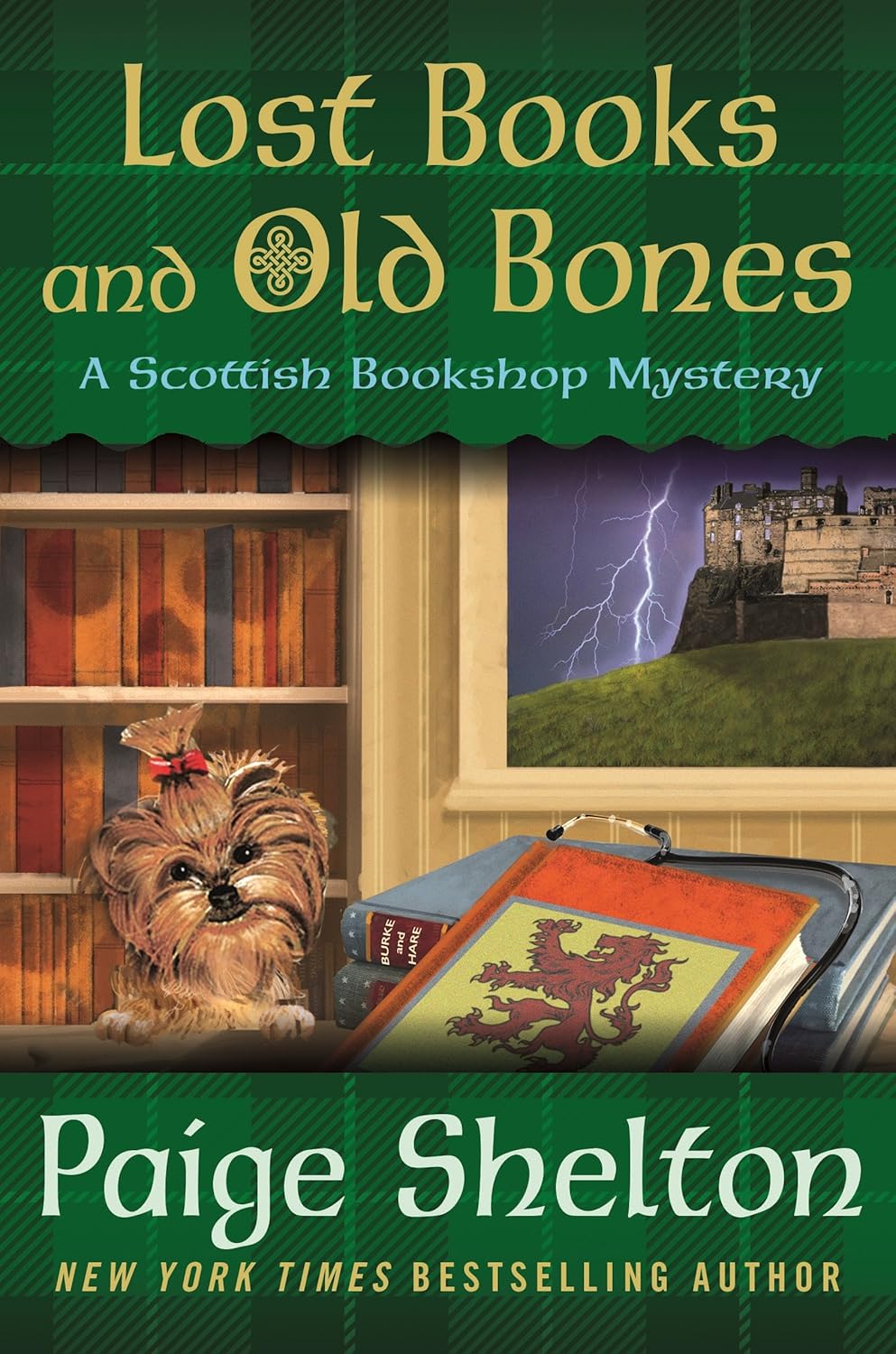 Book cover: Lost Books and Old Bones (Scottish Bookshop Mystery #3), by Paige Shelton