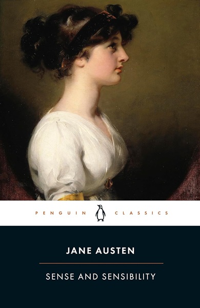 Book cover: Sense & Sensibility, by Jane Austen (Penguin Classics edition)