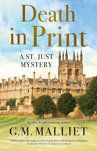 Book cover: Death in Print (St. Just Mysteries #5), by G. M. Malliet