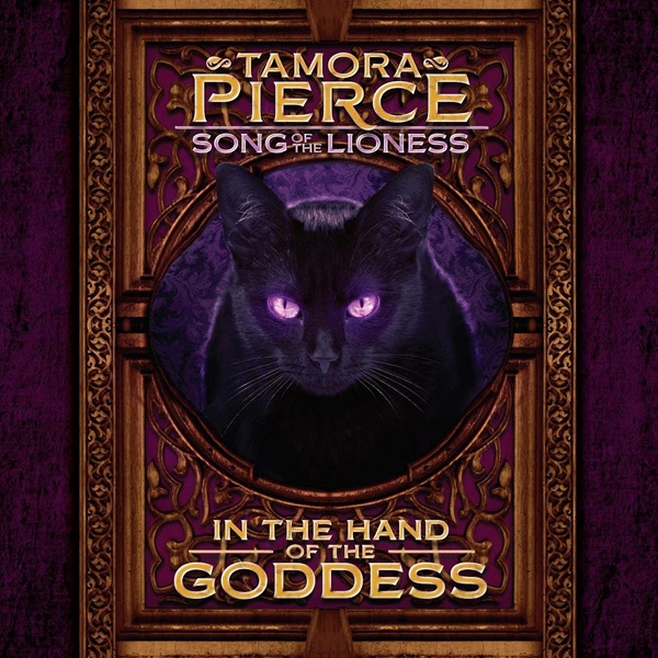 Audiobook cover: In the Hand of the Goddess (book #2 of Song of the Lioness), by Tamora Pierce. Read by Trini Alvarado.