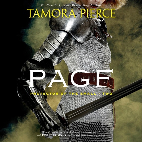 Audiobook cover: Page (Protector of the Small #2), by Tamora Pierce. (2020s cover)
